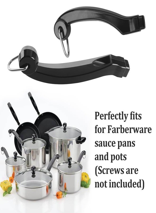 GEAIN P08-031 Saucepan Handle Short Replacement & P08-033 Fry Saucepan Handle Fits for Farberware Pots and Pans, Short & Long Replacement Handles for pots and Pans Combo Pack - Image 3